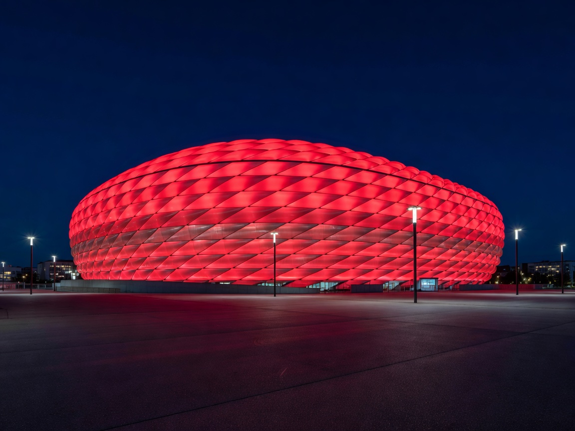 Bayern Munich Allianz Arena Stadium Night